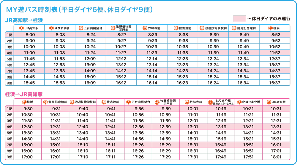 MY遊バス|高知県の観光情報ガイド「よさこいネット」 MY遊バス|高知県の観光情報ガイド「よさこいネット」